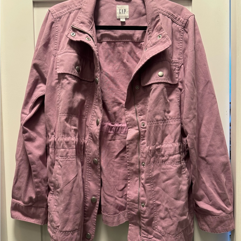 Gap brand light purple utility jacket size L